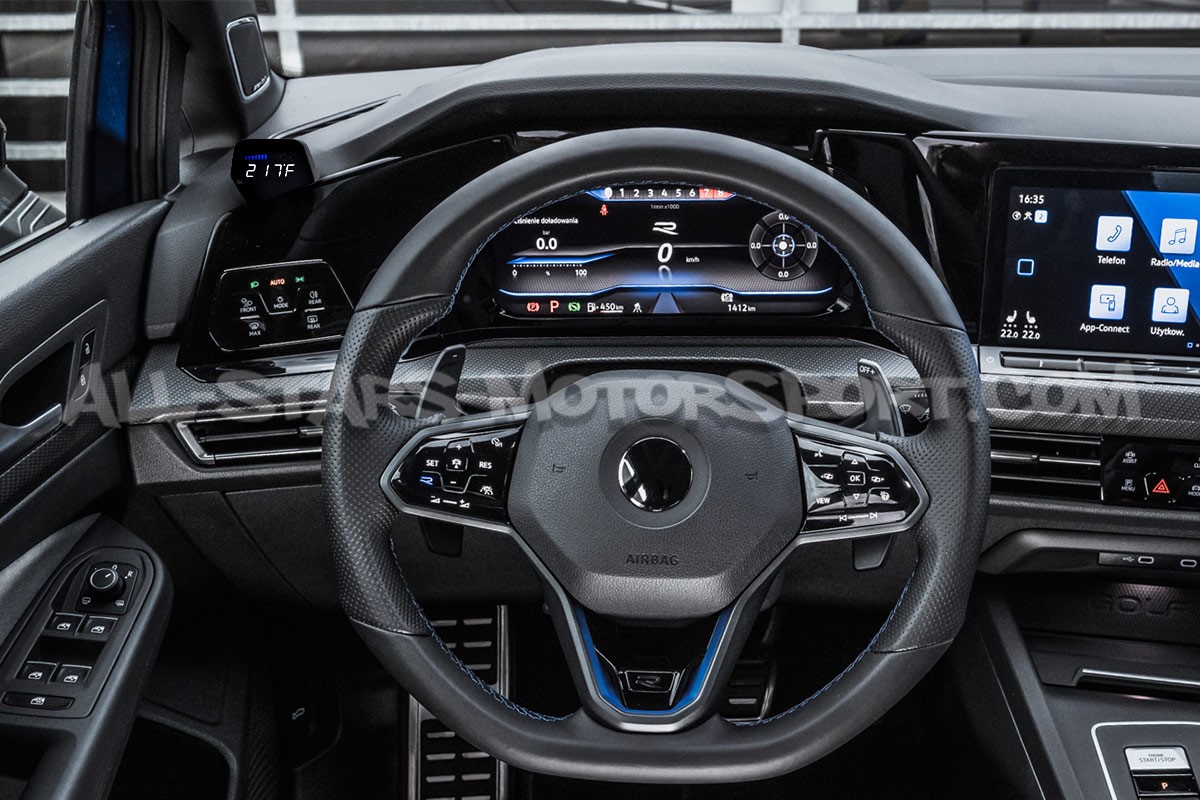 Reloj digital P3 Gauges para rejilla de ventilacion de Golf 8 R