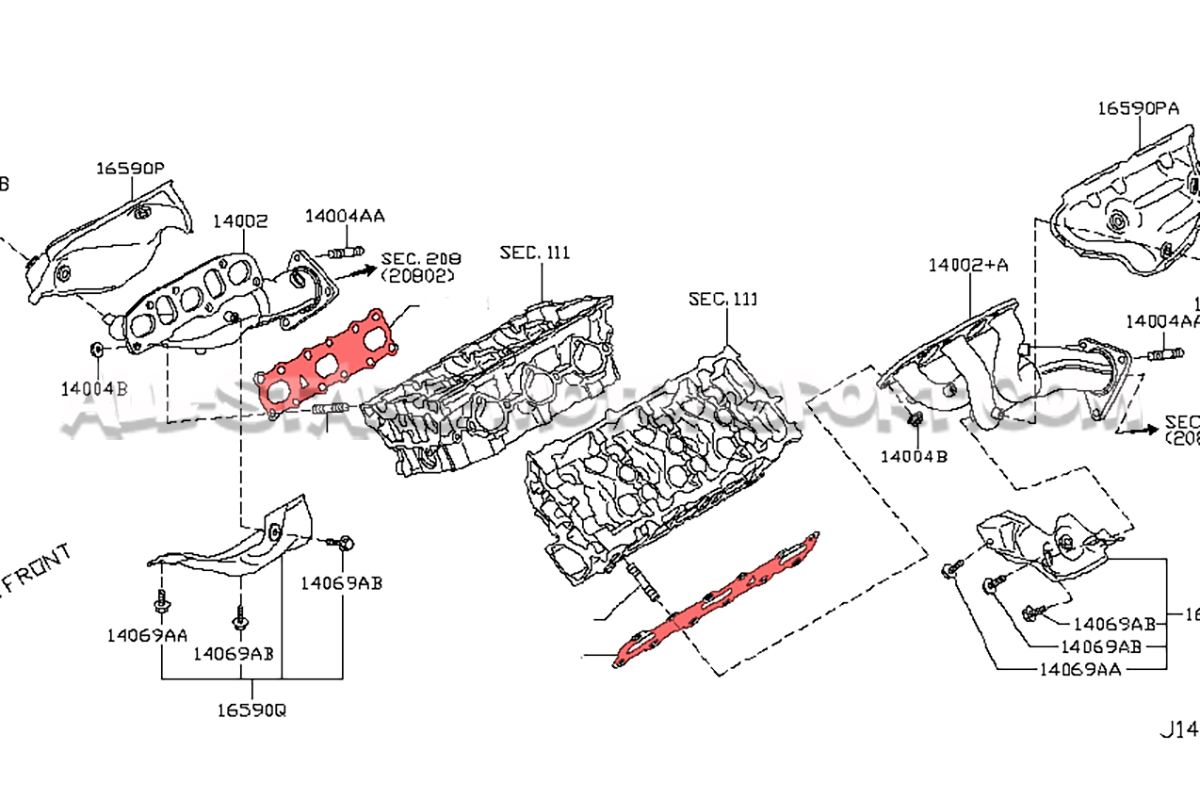 Nissan 350Z Exhaust Manifold Gasket