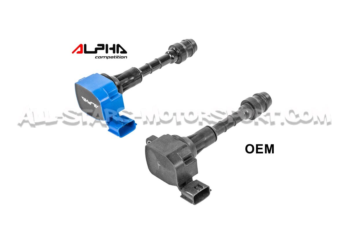 Bobines d'allumage Alpha Competition bleues pour Nissan 350Z 03-06