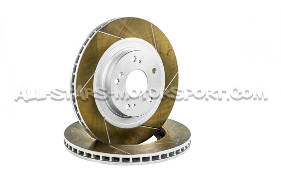 Disques de frein avants rainurés Dixcel FS pour Honda Civic Type R EP3