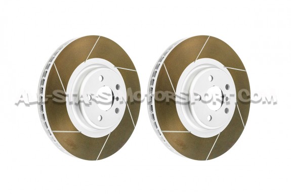 Discos de freno delanteros ranurados Dixcel FS para Toyota Supra GR...