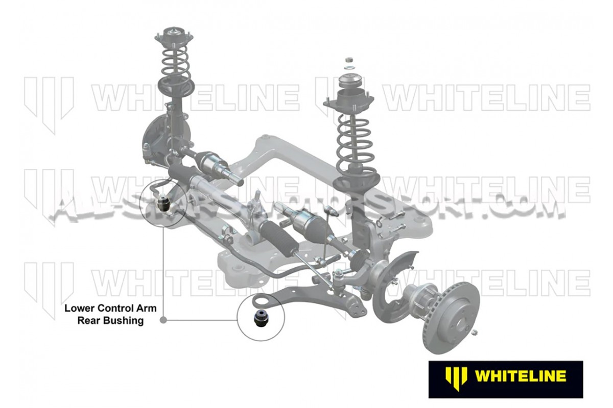 Silentblocks traseros de brazos delanteros Whiteline para Toyota Ya...