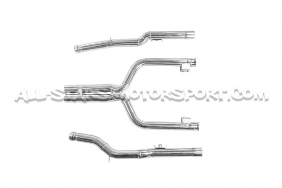 Mercedes C63 AMG W205 Alpha Competition Resonator Delete Mid Pipe
