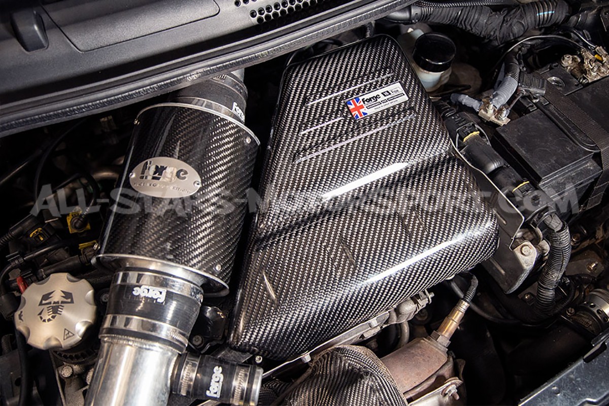 Tapa de motor de fibra de carbono Forge para 595 / 695 Abarth