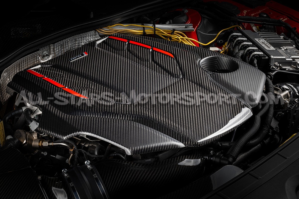 Tapa de motor de fibra de carbono APR para Audi S4 / RS4 B9 y S5 / ...