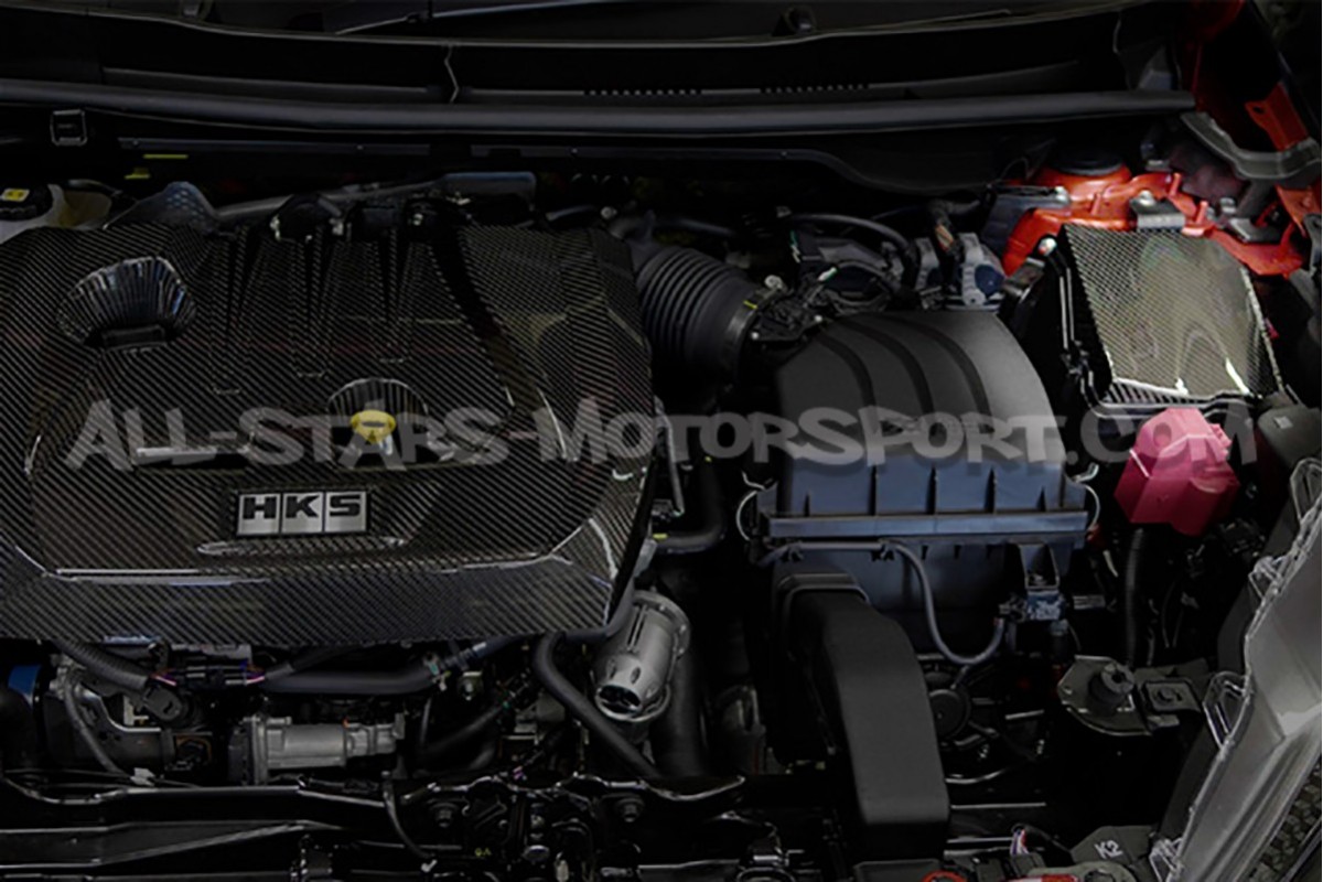 Couvre boite à fusible HKS en carbone pour Toyota Yaris GR