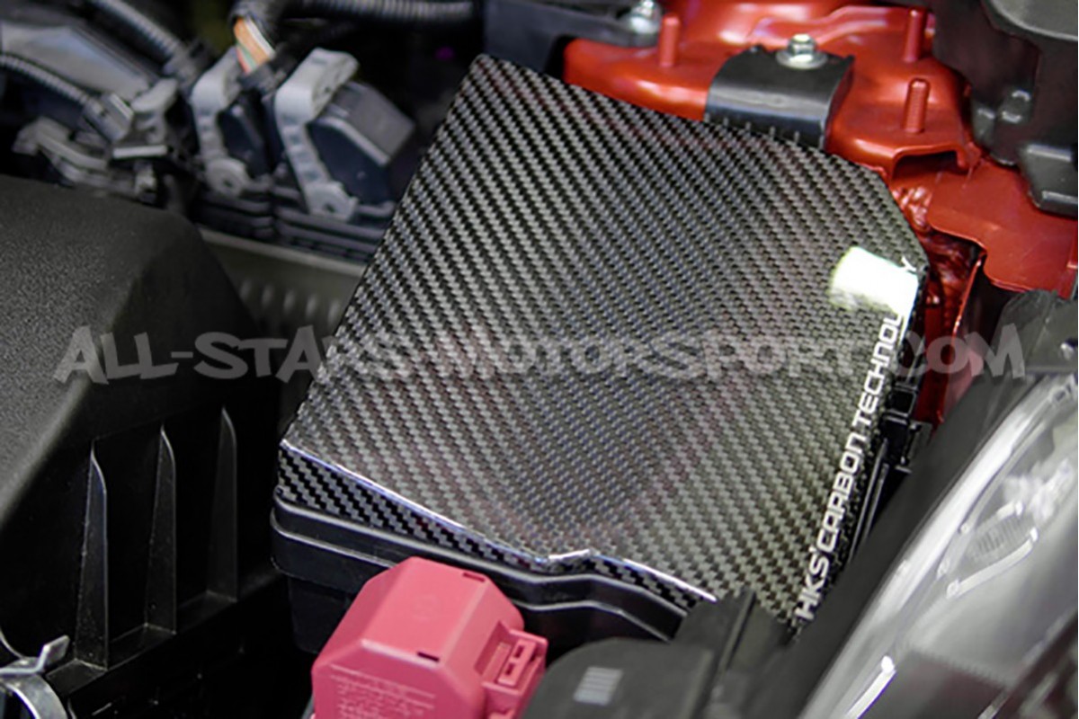 Tapa de caja de fusible HKS de carbono para Toyota Yaris GR