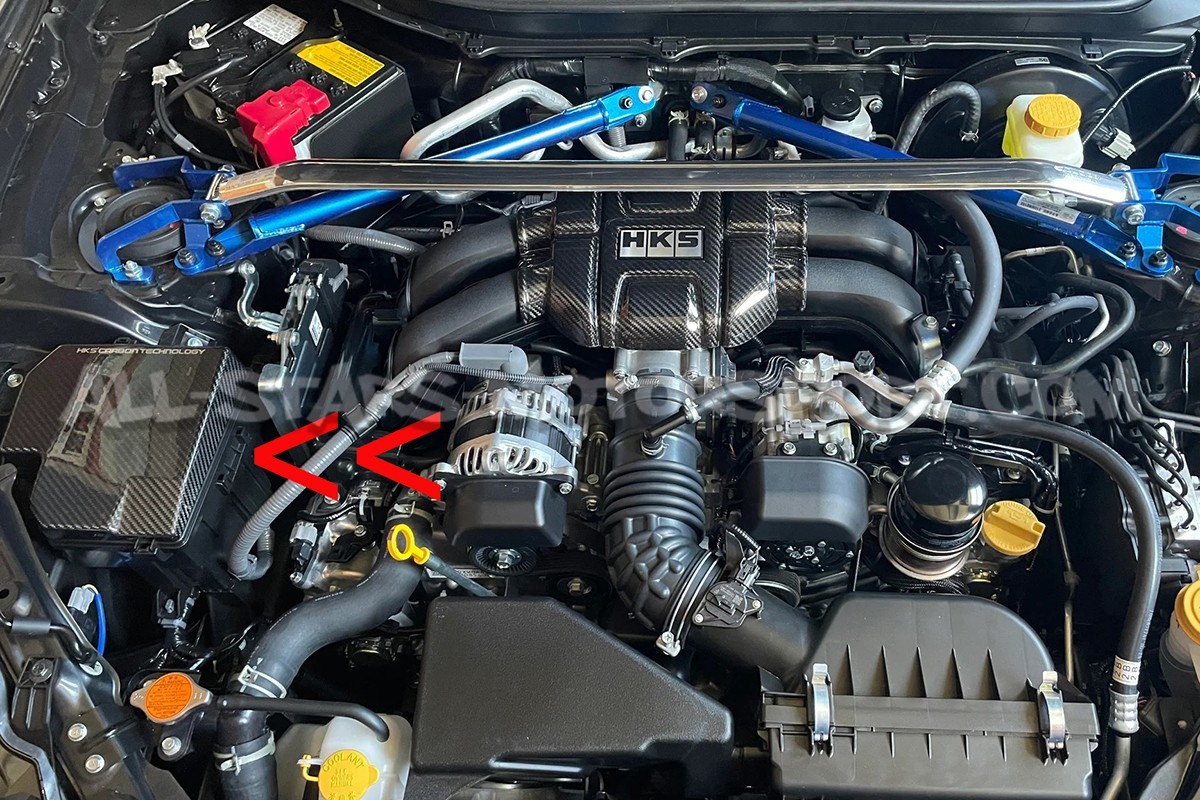 Tapa de caja de fusible HKS de carbono para Toyota GR86 / Subaru BR...