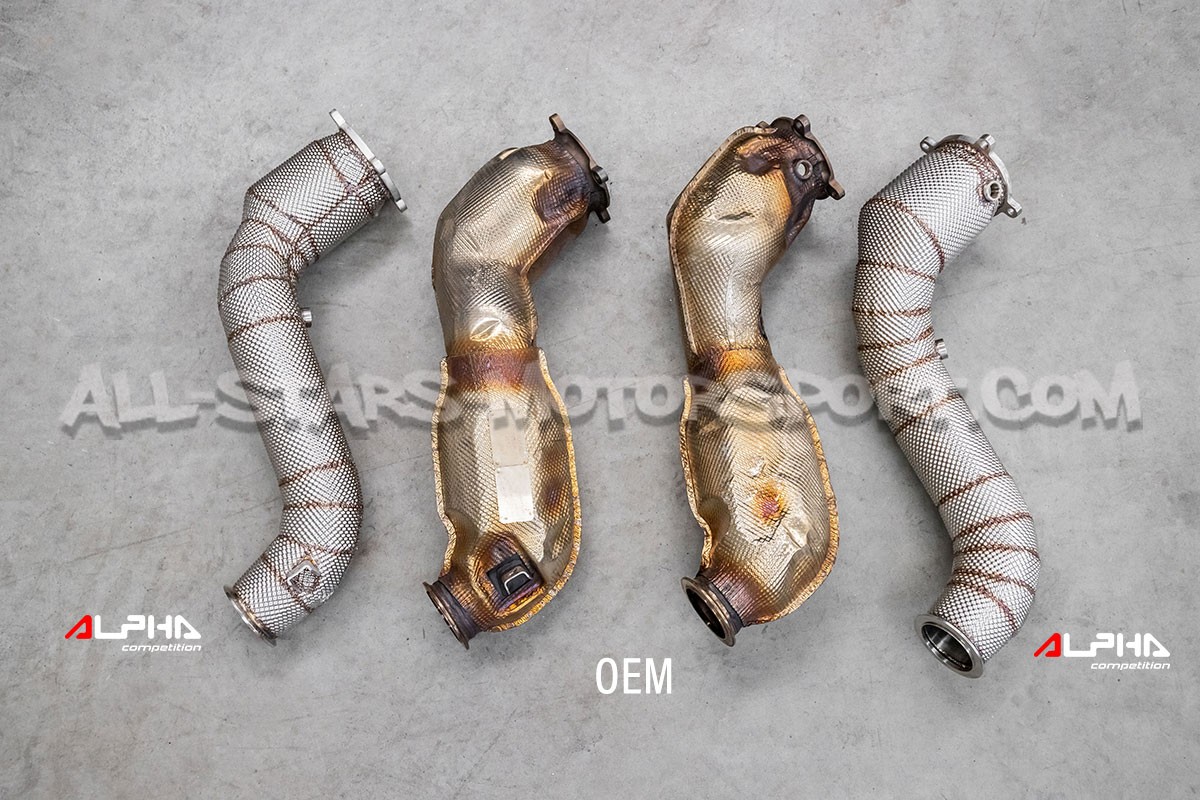 Downpipes descatalizadas Alpha Competition para McLaren 720S / 750S...