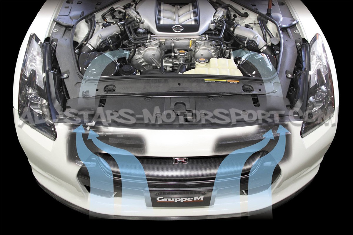 Nissan R35 GTR Gruppe M Carbon Fiber Intake System
