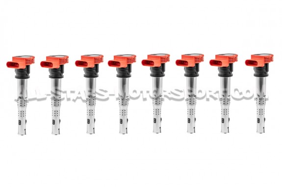 Bobinas de encendido rojas NGK para Audi RS4 B7