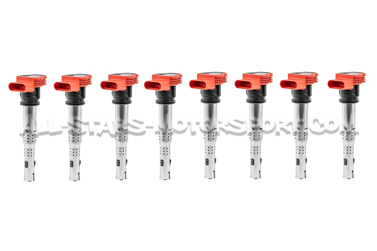 Bobinas de encendido rojas NGK para Audi RS4 B7