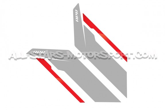 APR Sideburns Fender Decals Black or Silver / Red