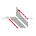 APR Sideburns Fender Decals Black or Silver / Red