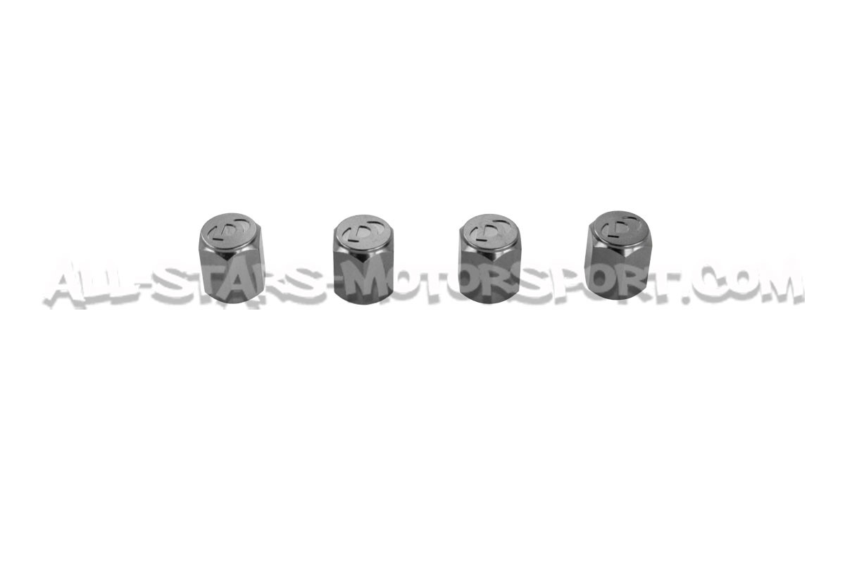 Tapones de valvulas de llantas Dinan negro, plata o gunmetal