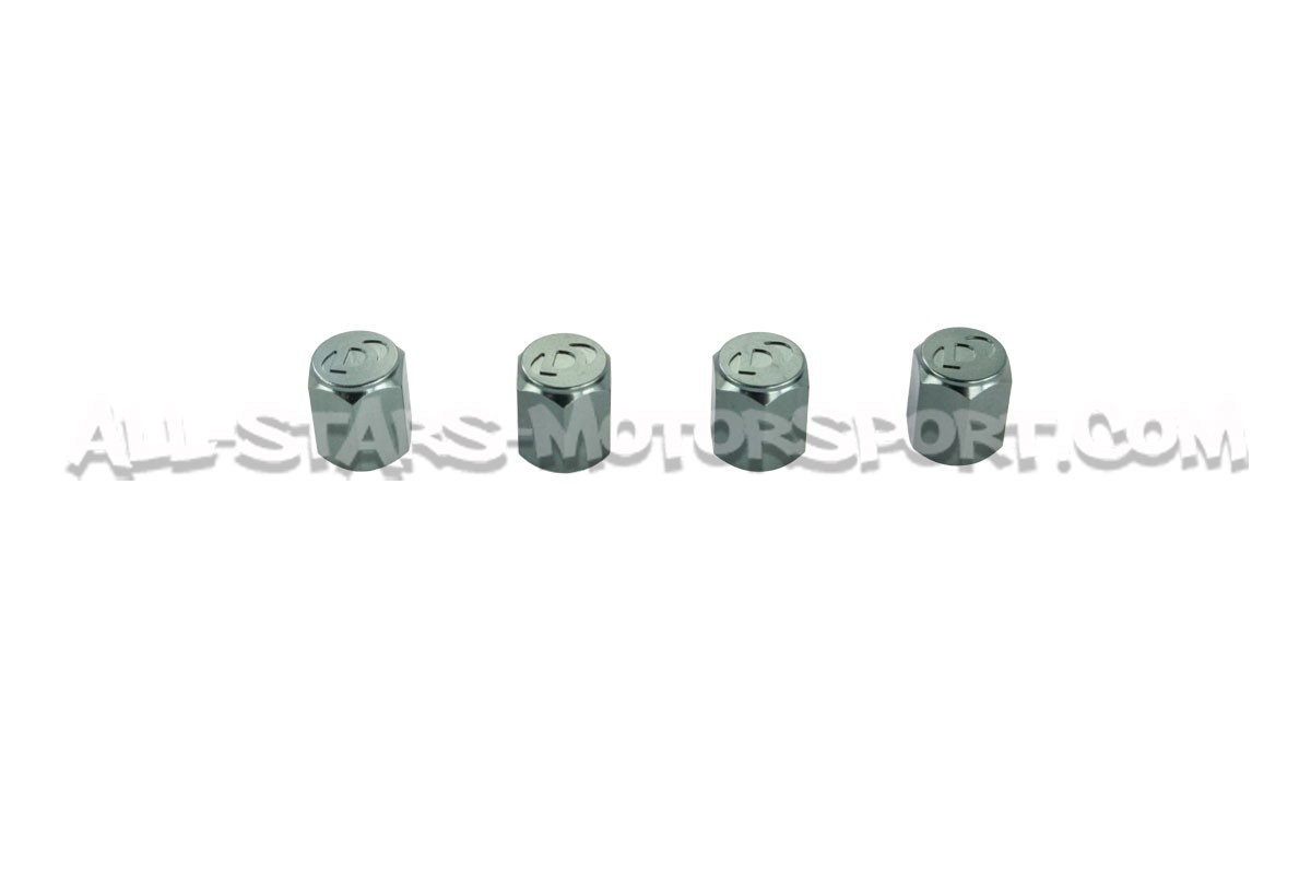 Tapones de valvulas de llantas Dinan negro, plata o gunmetal