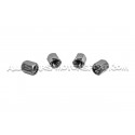 Tapones de valvulas de llantas APR negro, plata o gunmetal