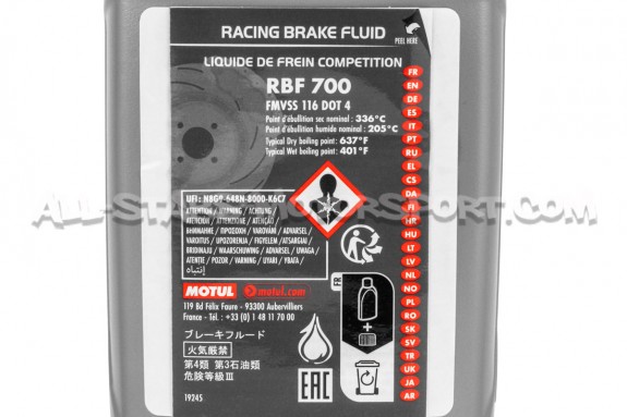 Liquide de frein haute performance Motul RBF 600 / RBF 660 ou RBF 700