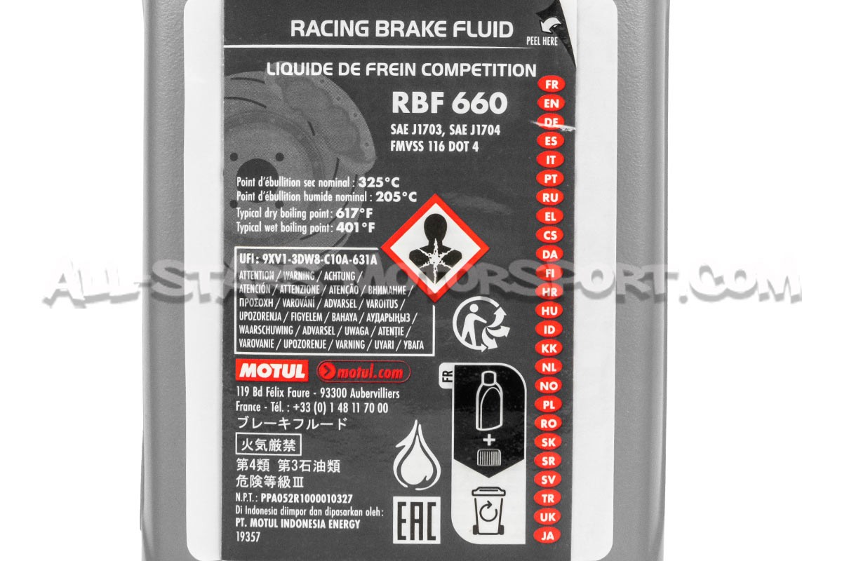 Motul RBF 600 / RBF 660 ot RBF 700 High Performance Brake Fluid