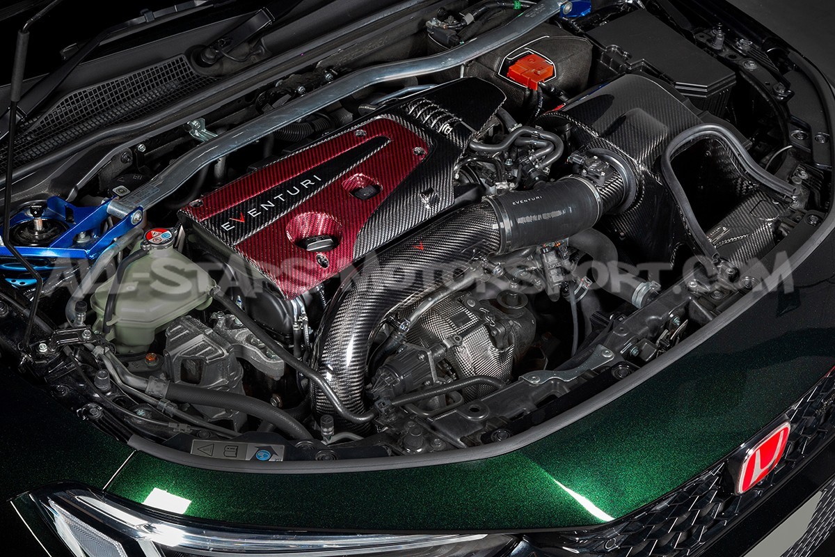 Tube d'entrée de turbo carbone Eventuri pour Honda Civic Type R FL5