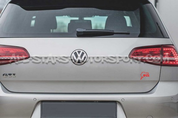 Pegatina TFSI 4xx rojo, blanco o negro