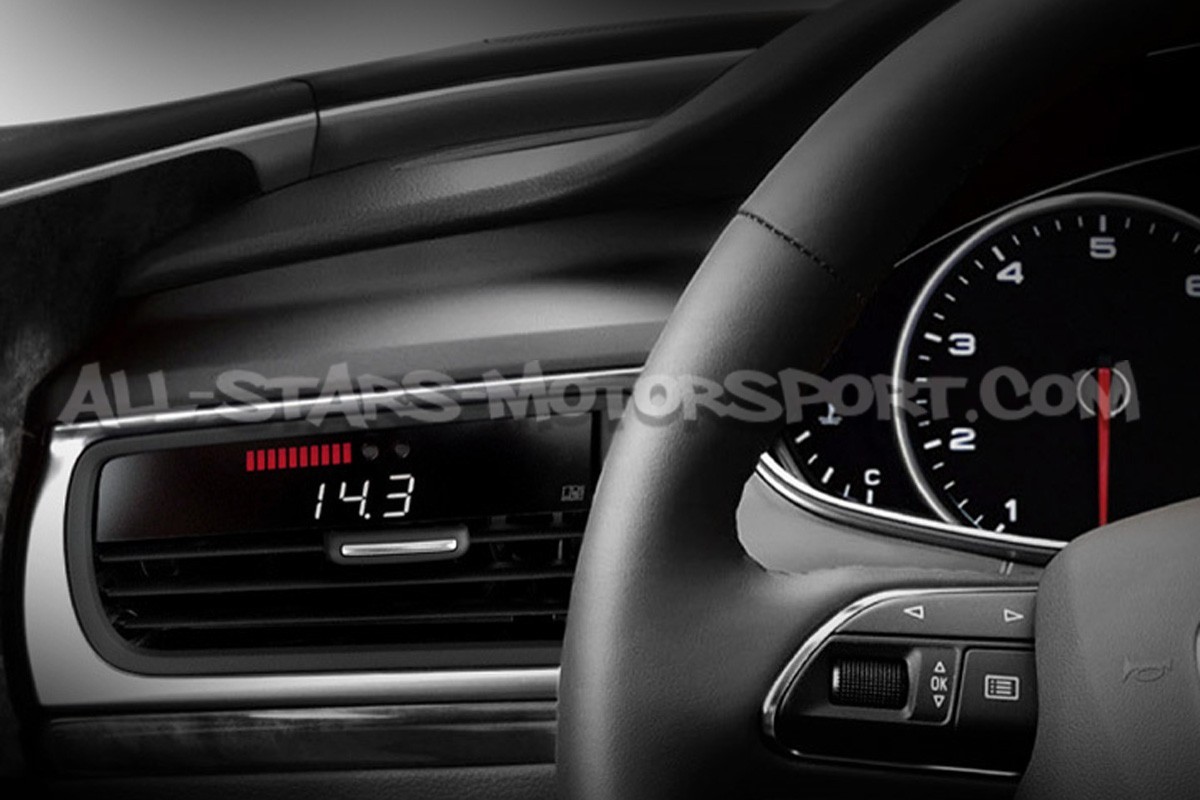 Reloj digital P3 Gauges para rejilla de ventilacion de Audi RS6 / RS7 C7