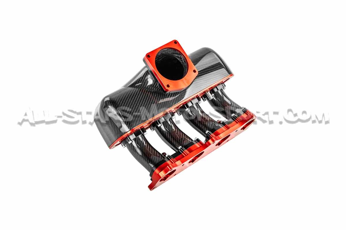 Colector de admision de carbono PracWorks Centerfeed para Civic Type R FN2 / EP3 / Swap K20 / K24