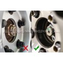 Cache central noir ou chrome pour jante SSR GTX / SP et MS