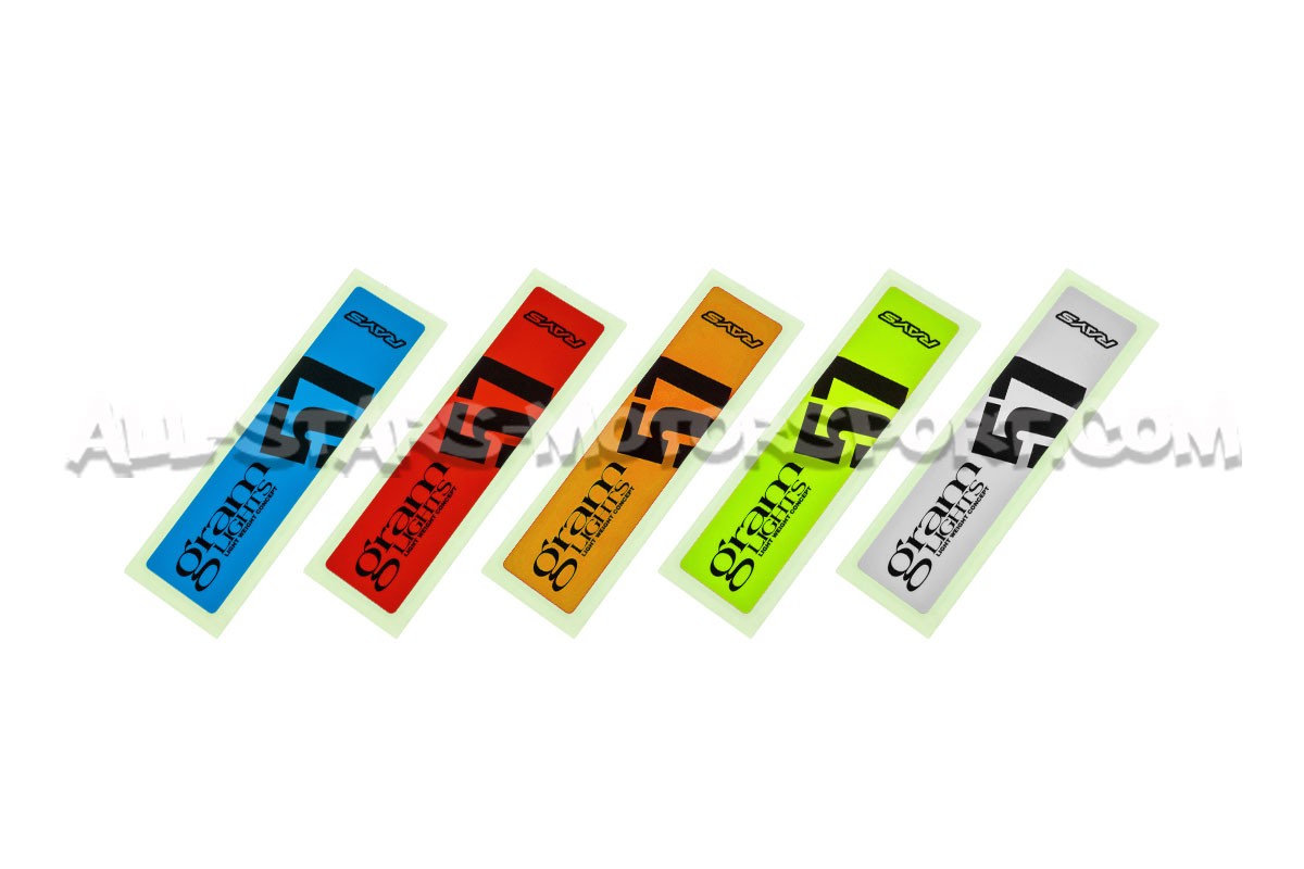 Gram Lights 57CR Blue, Red, Yellow, Orange or White Wheel Spoke Stickers