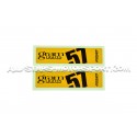 Pegatinas para llantas Gram Lights 57CR rojo, amarillo, blanco, nar...
