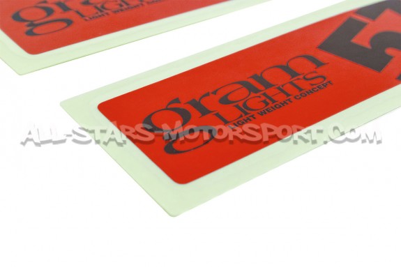 Pegatinas para llantas Gram Lights 57CR rojo, amarillo, blanco, nar...