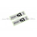Autocollants pour jante Gram Lights 57CR rouge, jaune, blanc, orang...