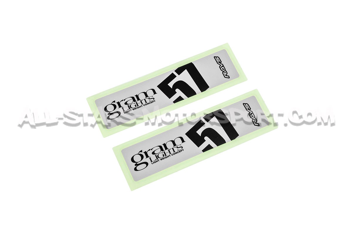 Pegatinas para llantas Gram Lights 57CR rojo, amarillo, blanco, nar...