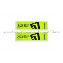 Autocollants pour jante Gram Lights 57CR rouge, jaune, blanc, orang...