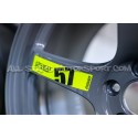 Gram Lights 57CR Blue, Red, Yellow, Orange or White Wheel Spoke Sti...
