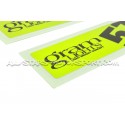 Autocollants pour jante Gram Lights 57CR rouge, jaune, blanc, orang...