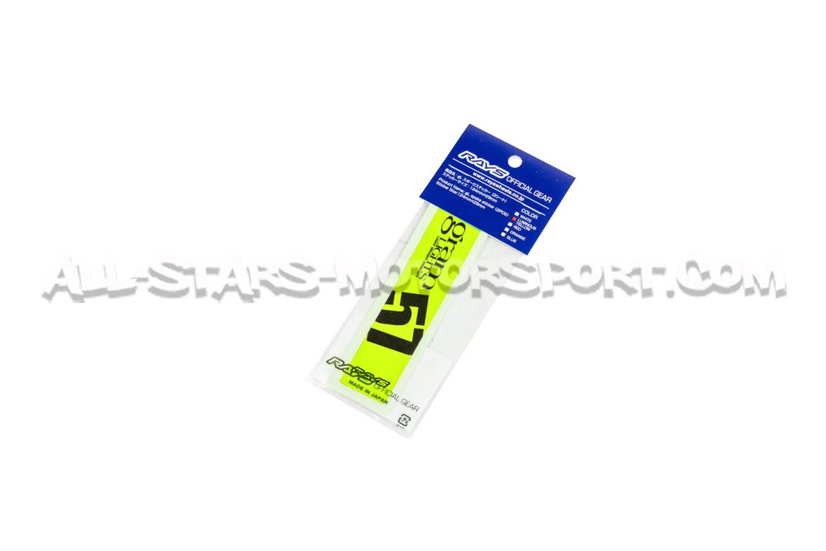 Pegatinas para llantas Gram Lights 57CR rojo, amarillo, blanco, nar...