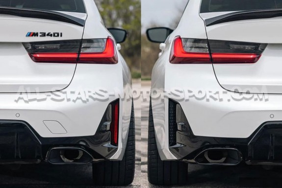 BMW 340i G20 LCI (Facelift) Acexxon Honeycomb Rear Reflector Deletes