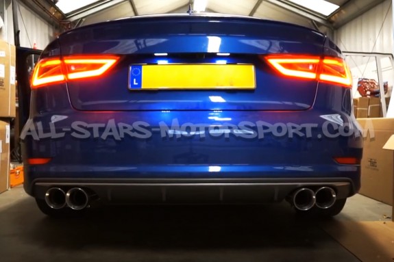 Audi S3 8V Sedan Armytrix Valvetronic Catback Exhaust System