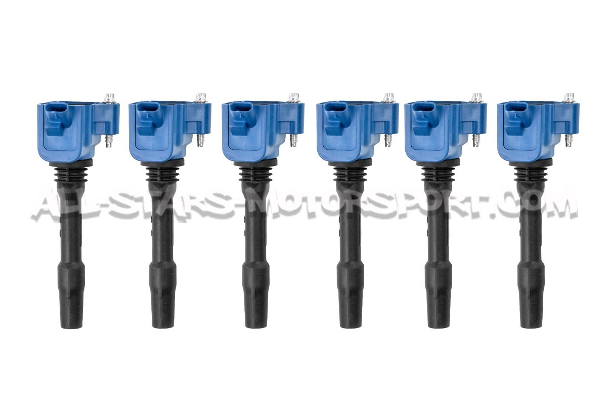 Bobines d'allumage Dinan bleu pour BMW 140i / 240i / 340i / Supra B58 et M3 / M4 G8x / X3M S58