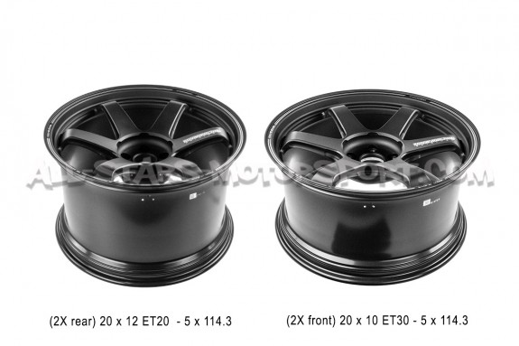 Jantes Volk Racing TE37 Ultra Track Edition II Black 20x10 et 20x12...