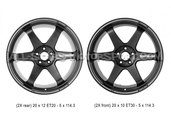 Jantes Volk Racing TE37 Ultra Track Edition II Black 20x10 et 20x12...