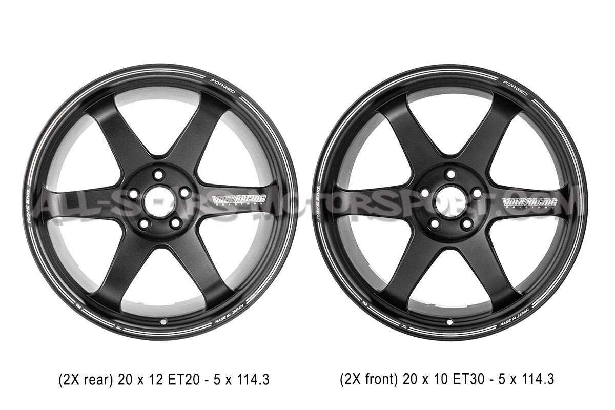 Llantas Volk Racing TE37 Ultra Track Edition II Black 20x10 y 20x12...
