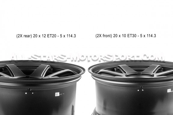Jantes Volk Racing TE37 Ultra Track Edition II Black 20x10 et 20x12...