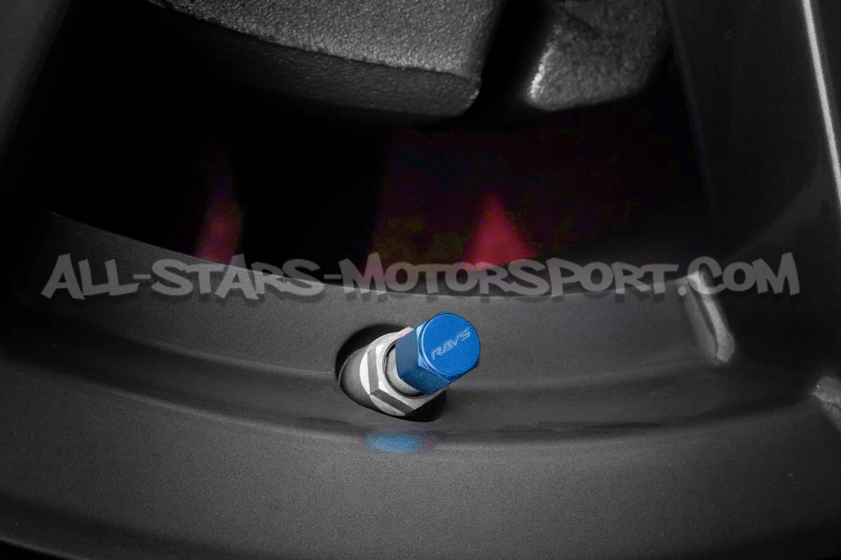 Rays Valve Stem Caps Red, Blue, Black or Gunmetal