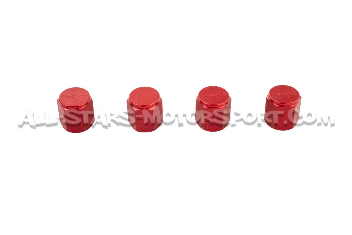 Rays Valve Stem Caps Red, Blue, Black or Gunmetal
