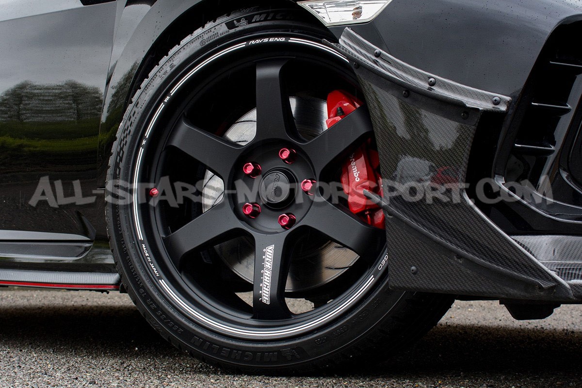 Tapones de valvulas de llantas Rays negro, azul, rojo o gunmetal