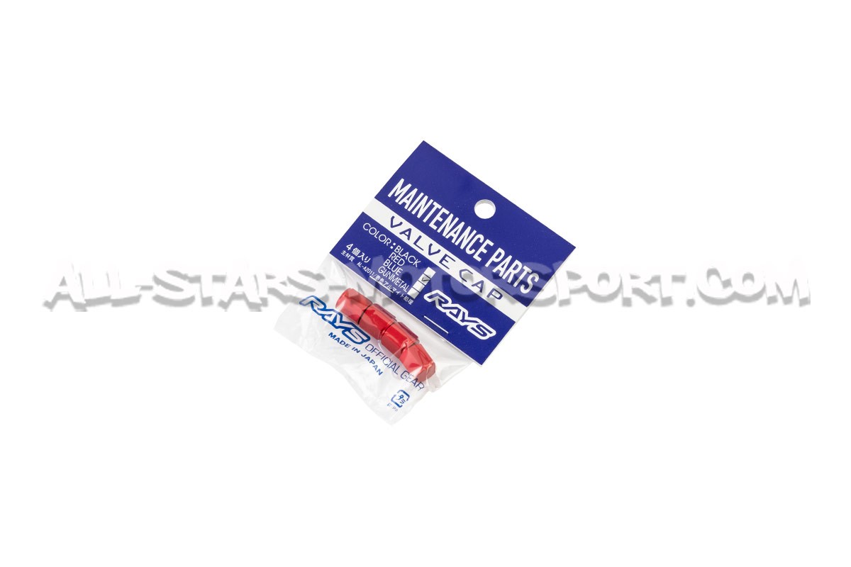 Rays Valve Stem Caps Red, Blue, Black or Gunmetal