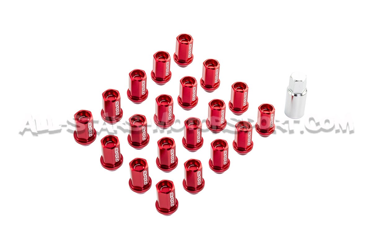 Tuercas de ruedas Rays Dura-Lock 12x125 / 12x150 / 14x150 - rojo, a...