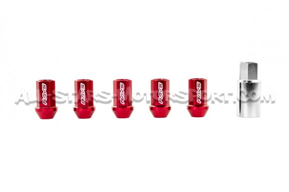 Ecrous de roue Rays Dura-Lock 12x125 / 12x150 / 14x150 - bleu, roug...